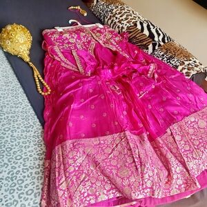Pink Embroidered Traditional Dress
